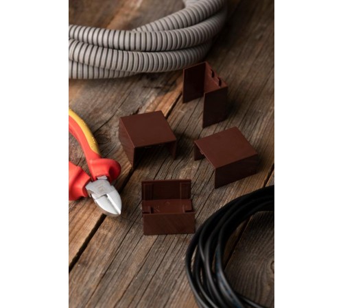 Соединитель (40х25) (4 шт) Plast EKF PROxima  под темное дерево    cond-40-25x4   EKF 