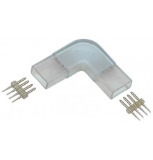 Коннектор угловой 5шт RGB 14мм (разъем-разъем)  LSCON14-RGB-220-05  IEK