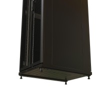WR-TT-4761-DD-RAL9004 Шкаф напольный 19-дюйм., 47U, 2277x600х1000 мм, передняя и задняя распашные перфор. двери, (RAL 9004)  520227  WRLine