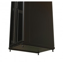 WR-TT-4261-DD-RAL9004 Шкаф напольный 19-дюйм., 42U, 2055x600х1000 мм, передняя и задняя распашные перфор. двери, (RAL 9004)  520210  WRLine