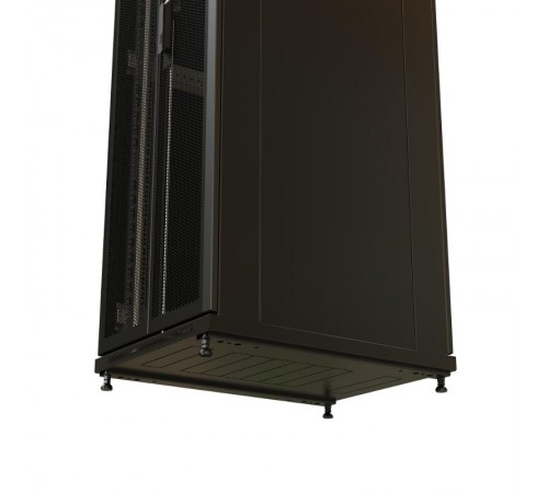 WR-TT-4761-DD-RAL9004 Шкаф напольный 19-дюйм., 47U, 2277x600х1000 мм, передняя и задняя распашные перфор. двери, (RAL 9004)  520227  WRLine