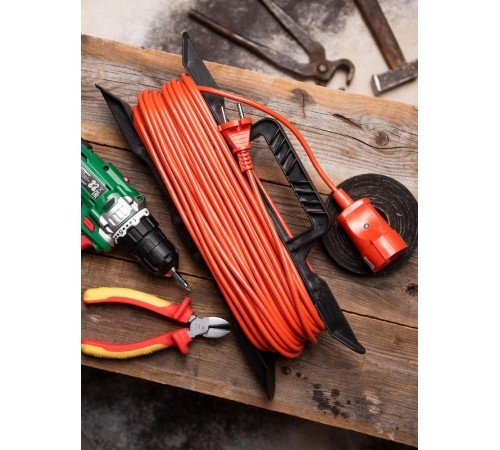 Удлинитель на рамке "Зевс 2.0" 30м без заземления ПВС 2*0,75 10А/2,3кВт  PROxima EKF