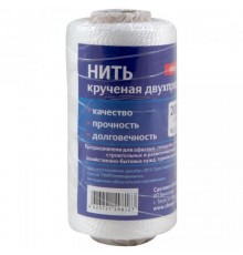 Нить крученая 148 текс (140м) белая  125627  Tech-KREP