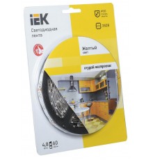 Лента светодиодная LSR-3528Y60-eco 4,8Вт 12В желтый IP20 5м  LSR1-4-060-20-1-05  IEK