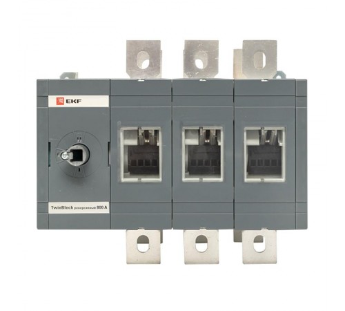 Рубильник 800A 3P реверсивный без рукоятки управления TwinBlock EKF  tb-s-800-3p-rev  EKF