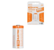 Аккумулятор RCR123A 3,2 В 450 м*Ач Li-Ion, BP-1,  SQ1702-0089  TDM