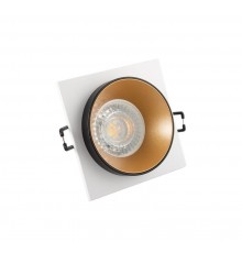 Светильник светодиодный встраиваемый DK2402-GD , IP20, 50Вт, GU10, черный/золотой, алюминий  DK2402-GD  DENKIRS