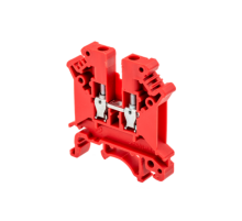 Клемма винтовая проходная, 4 мм2, красная MTU-4RD  54696  ОВЕН