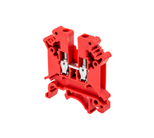 Клемма винтовая проходная, 4 мм2, красная MTU-4RD  54696  ОВЕН
