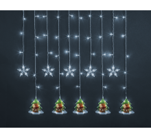 Гирлянда  95 028 NGF-D037-05 (бахрома звезды и елки CW 3*0.6м IP20)  95028  Navigator