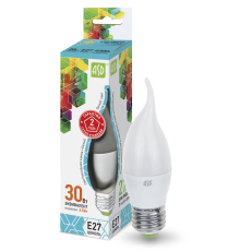 Лампа светодиодная LED-СВЕЧА НА ВЕТРУ-standard 3.5Вт 230В Е27 4000К 320Лм  4690612004761  ASD