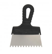 Шпатель фасадный 150 мм зуб 6х6 нержавеющая сталь, пластмассовая ручка  89-0221  REXANT