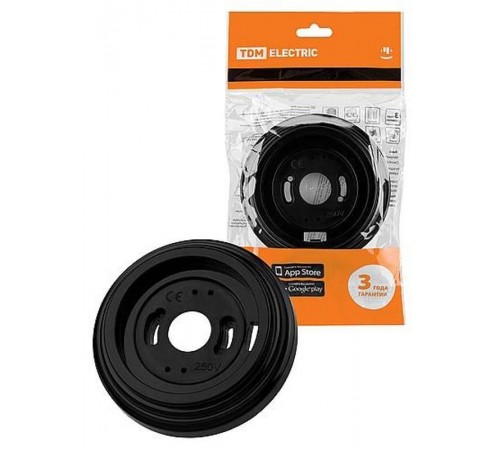 Рамка 1-но постовая черная "Виви"   SQ1820-1289  TDM