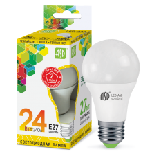 Лампа светодиодная LED-A65-standard 24Вт 230В Е27 3000К 2160Лм  4690612014265  ASD
