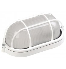 Светильник для ЖКХ НПП 1202 100Вт Е27 IP54 белый/овал с реш.  LNPP0-1202-1-100-K01  IEK