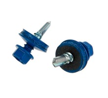 Саморез КР св. 4,8х28 RAL-5005 (насыщенный синий) (300 шт) - ведро ( 1,584 кг)  124451  Tech-KREP