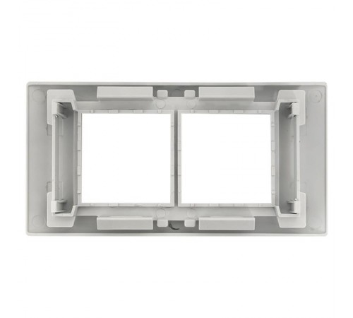 Рамка+суппорт на 4 модуля (2 поста) для парапетного кабельного канала C-Line  sup-4-105-50  EKF