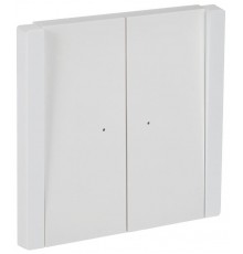 FORTE&PIANO Выключатель 2-клавишный проходной с индикацией 10А FP208 белый  FP-V22-1-10-1-K01  IEK