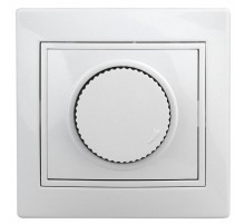 1-401-01 Intro Светорегулятор поворотный, 600Вт 230В, IP20, СУ, Plano, белый  Б0027623  Intro