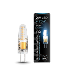 Лампа светодиодная LED 2Вт G4 12В 4100К  207707202  Gauss