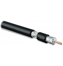 COAX-RG11-500 (500 м) Кабель коаксиальный RG-11, 75 Ом, жила - 14 AWG, черный ПВХ (-20°С - +75°С ), внешний диаметр 10.16мм, PVC  26440  Hyperline