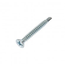 Саморез оконный KRANZ сверло, 3.9х32, белый цинк, короб (500 шт./уп.) KR-01-3722-0012  Kranz