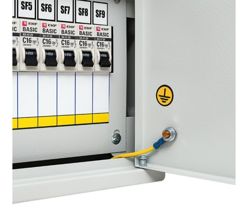 Щит осветительный ОЩВ с автоматическими выключателями 3P 1x63A 1P 9x16A  oshv-63-9  EKF