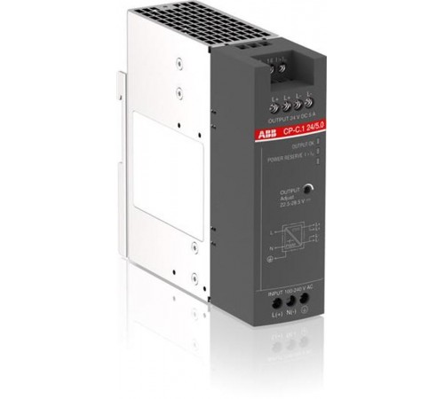 Блок питания CP-C.1 24/5.0 (регулир. вых. напряж) Uвход 85-264В AC/90-300В DC, выход 24В DC /5A1SVR360563R1001 ABB