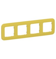 FLITE Artistic Рамка 4-ая РУ-4-А-ФлЖК желтый карри  FI-M42-31-20-K44  IEK