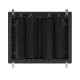 Лючок напольный c изменяемой глубиной, 24 модуля (12 постов 45*45мм) черный  88324  DKC