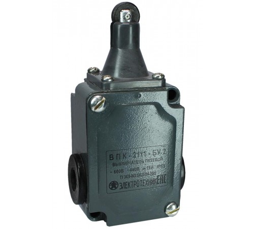ВПК-2111-БУ2, толкатель с роликом, IP67, выключатель путевой  (ЭТ)  ET511607  Электротехник