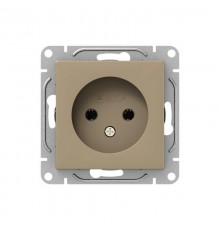 Механизм розетки, 16А, без заземления, без шторок, шампань Эпика  UP1-SOC-100 EKF