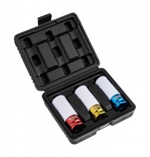 Набор шестигранных ударных удлиненных торцевых головок для колесных дисков, 1/2", 3 предмета (17, 19, 21мм)  KR-12-8423  Kranz