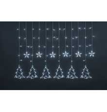 Гирлянда  95 124 NGF-D033-02 (бахрома звезды и елочки CW 2.5*1м IP20)  95124  Navigator