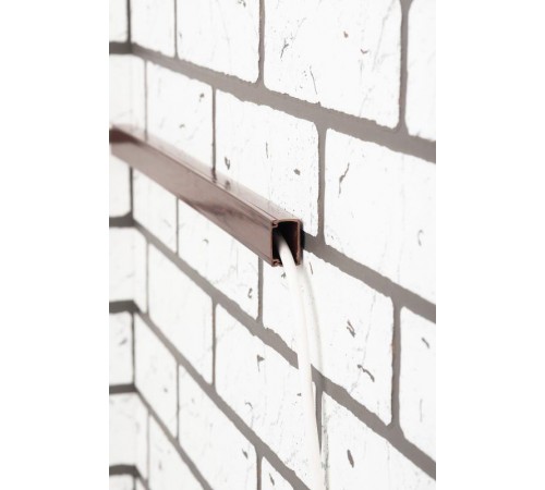 Заглушка (25х16) (4 шт) Plast PROxima под темное дерево  ecd-25-16x4  EKF