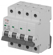 Автоматический выключатель  PRO VA63-4P63C4.5 ВА47-63 4P 63А кривая C 4,5кА   Б0059445  ЭРА