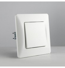 Выключатель одноклавишный, 10А, 220-250V (белый)  201101  SPL