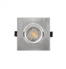 Светильник светодиодный встраиваемый DK3021-CM , IP20, 10Вт, GU5.3, LED, серый, пластик  DK3021-CM  DENKIRS