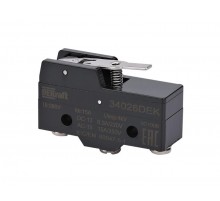 Миниатюрный конц. вык. 1НО1НЗ шарнирного типа с коротким рычагом  34026DEK  DEKraft