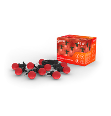 Гирлянда светодиодная "Белт Лайт" серия Holiday,10 ламп, 7,7 м, IP44, красный, 1/6  HL064  Gauss