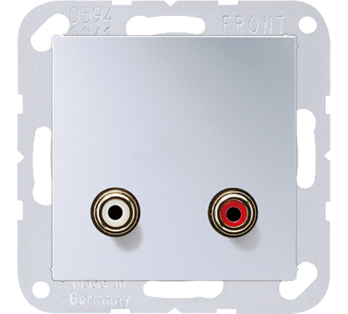 2x Cinch Audio (RCA) MAA1021AL Jung