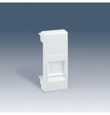 Simon 82 Адаптер со шторками на 1 коннектор SYSTIMAX (UTP), узкий модуль, 82С, алюминий  82585-63  Simon