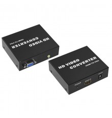 Конвертер HDMI на VGA + Стерео 3,5 мм, металл  17-6908  REXANT