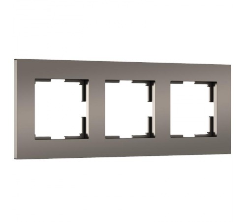 W0032963/ Электроустановочные изделия -Рамка на 3 поста Slab (бронза софт) a062814 Werkel