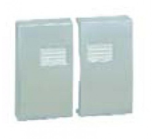 Simon 44 Aqua Клавиша (2 шт) декоративная сменная для выключателя двухклавишного с подсветкой, S44 Aqua, алюминий  4400026-033  Simon