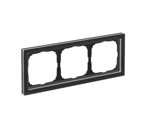 ArtGalery Pure Черный Рамка 3-постовая , МАТОВОЕ органическое стекло  GAL331003  SE