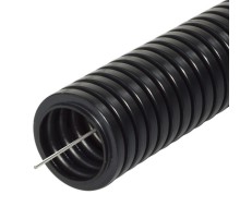Труба гофрированная ПА негорючая (НГ) стойкая к УФ с/з dвн 9,8 мм, dнар 13,2 мм (50м/уп) черная  PR02.01203  Промрукав
