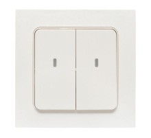 Умный выключатель Стокгольм 2-кл. белый Zigbee  СonnectRCV-ST2-WD-ZBEKF