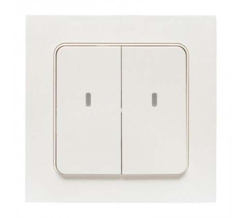Умный выключатель Стокгольм 2-кл. белый Zigbee  СonnectRCV-ST2-WD-ZBEKF