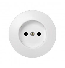 Simon 88 Накладка с защитными шторками на розетку двухполюсную без заземляющего контакта, S88, белый  88040-60  Simon